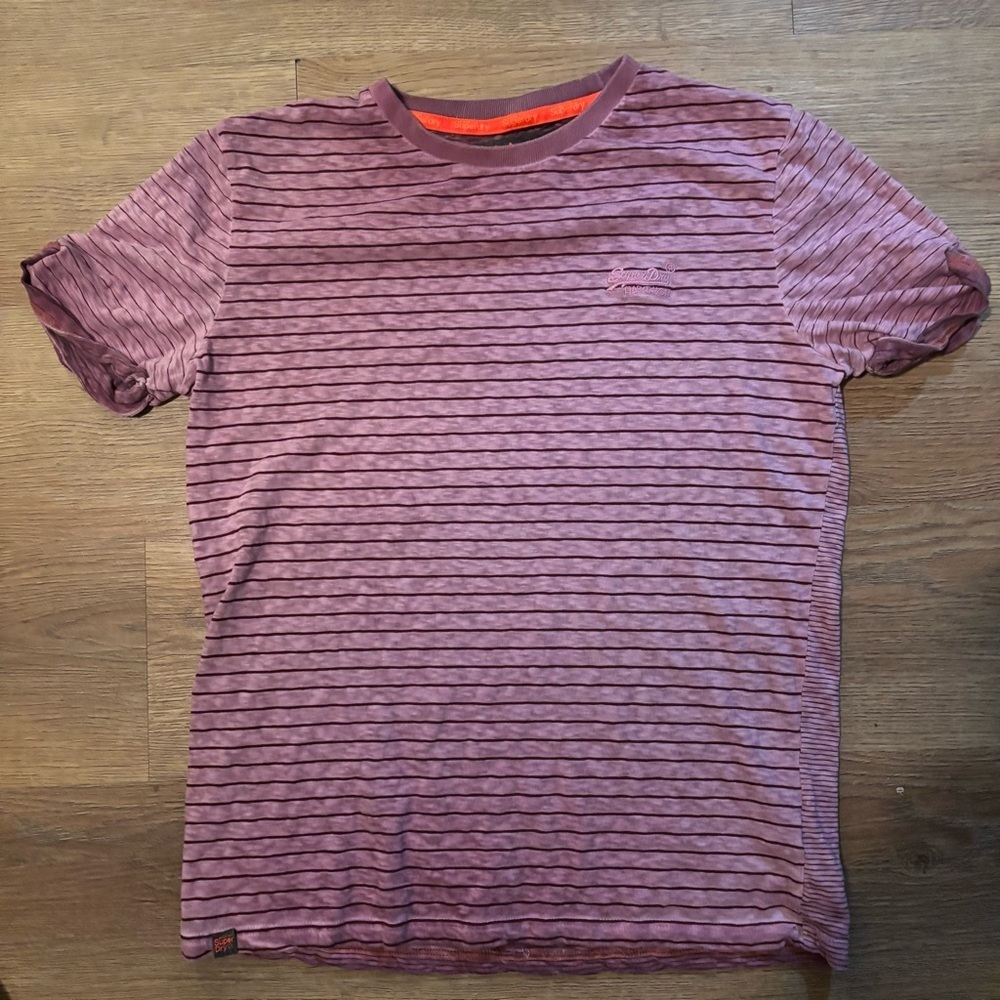 Superdry Purple Striped Men's Shirt